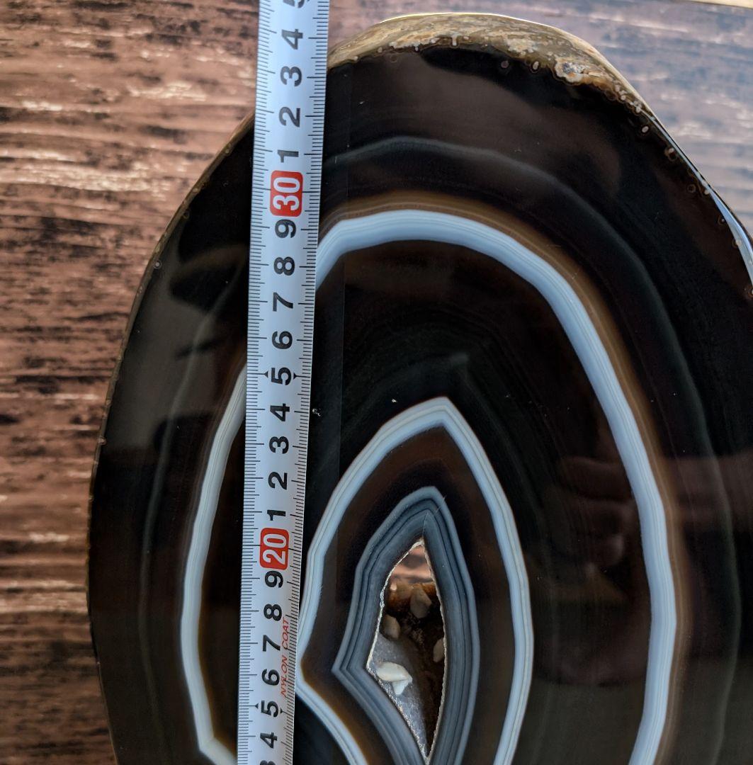 アゲート ジオード 原石　？★6.6kg★台付き　希少かも!　美品