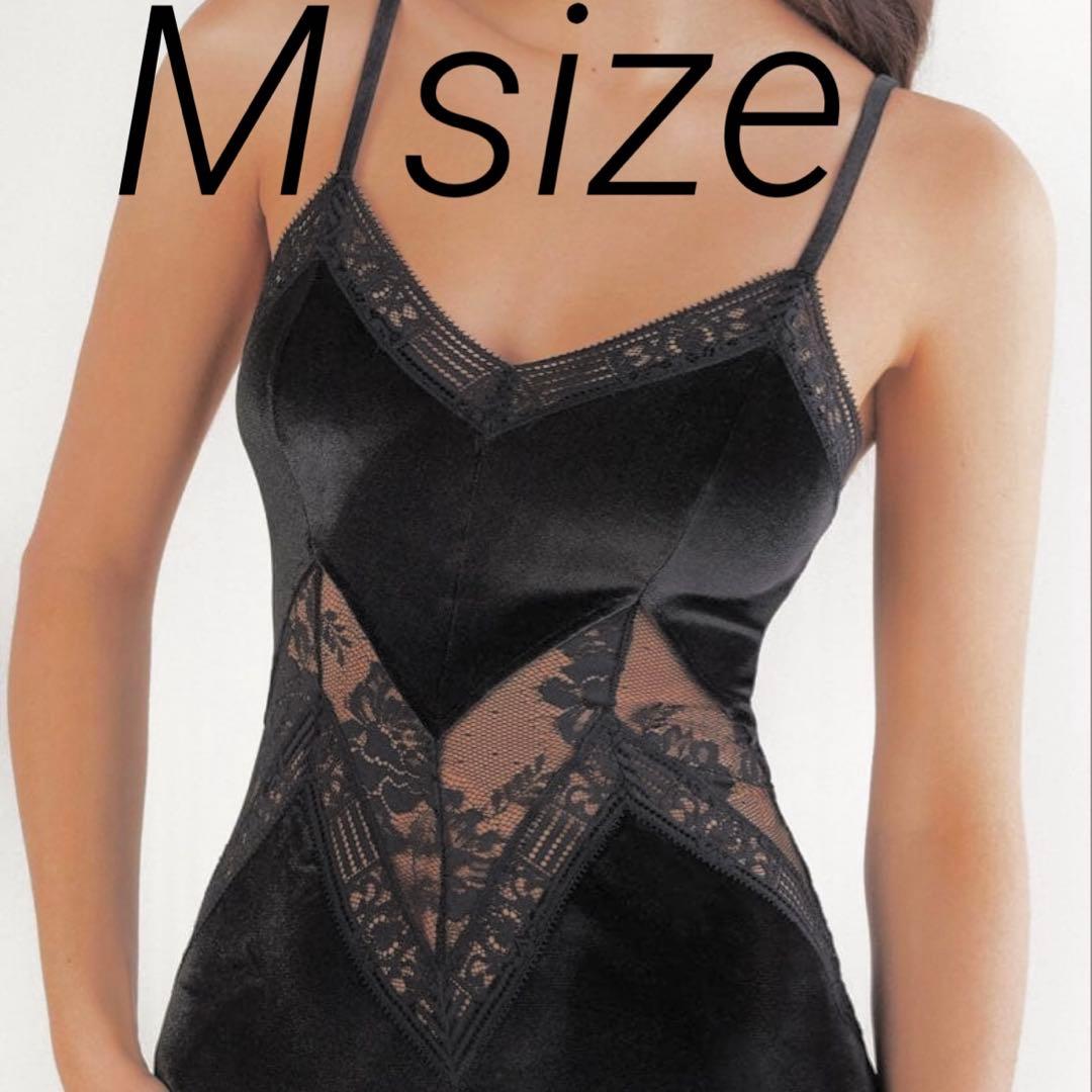 【サイズ変更】ベルベットレース ロングスリップS La Femme Fatale
