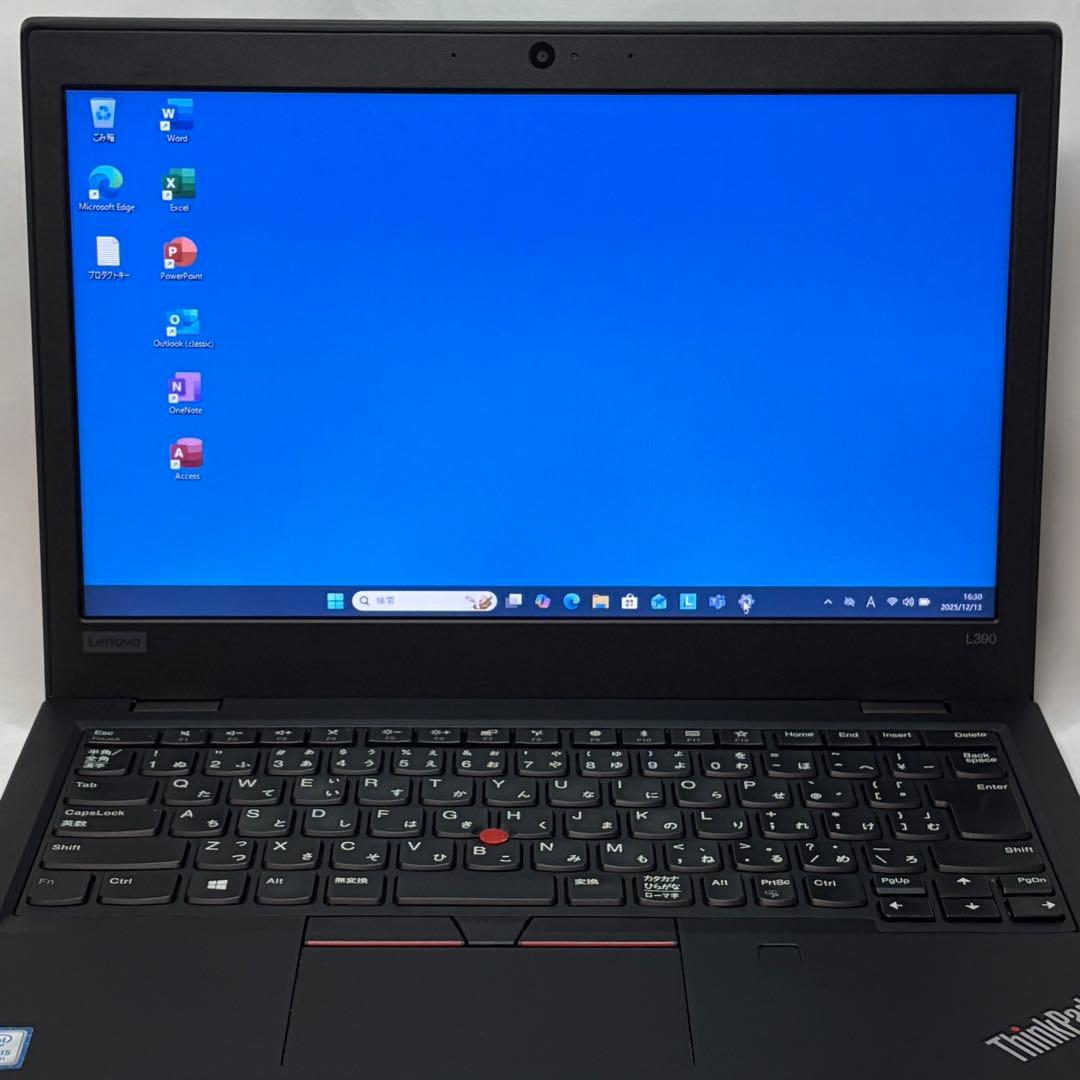 美品 ThinkPad L390 Core i5 8GB 256GB オフィス