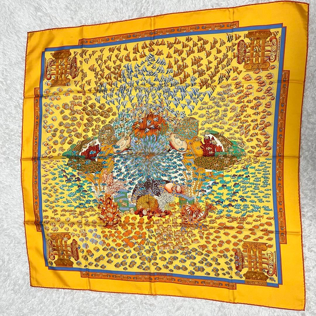 極美品 エルメス 大西洋の出会い カレ90 RENCONTRES OCEANES