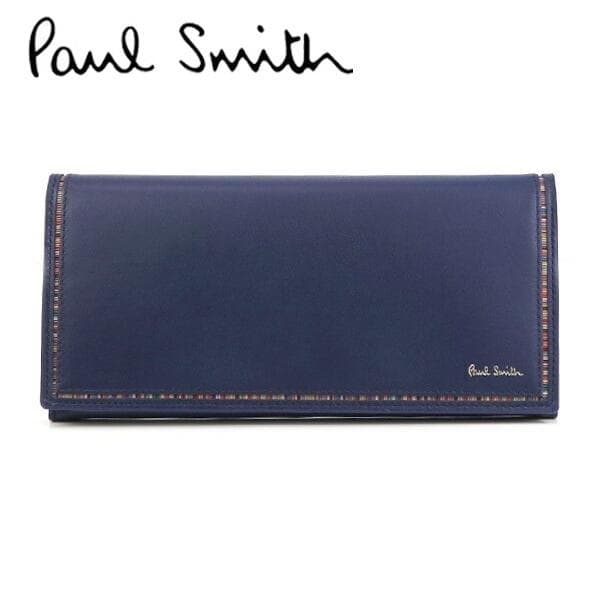 ポールスミス 羊革 長財布 小銭入れ カードケース 多収納デザイン ブルー