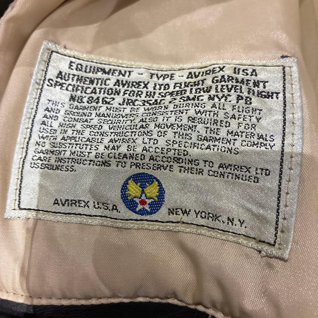 sahara専用。AVIREX A-2フライトジャケット　M-Lサイズ相当