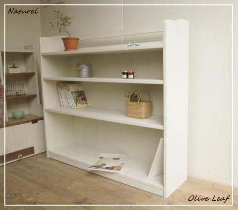 サイズ、デザインオーダー可！超ワイド4段ラック●ナチュラルホワイト●受注製作