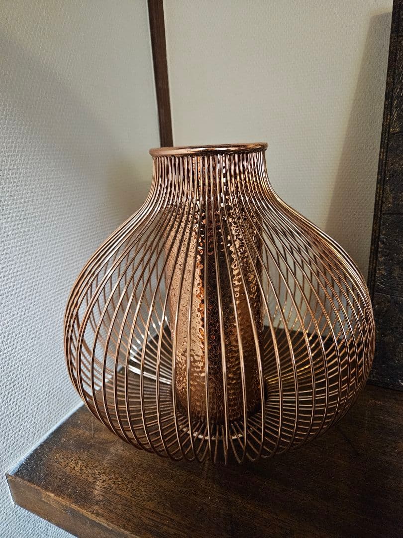 銅製　フラワーベース　ヴィンテージ 昭和レトロ 一点もの