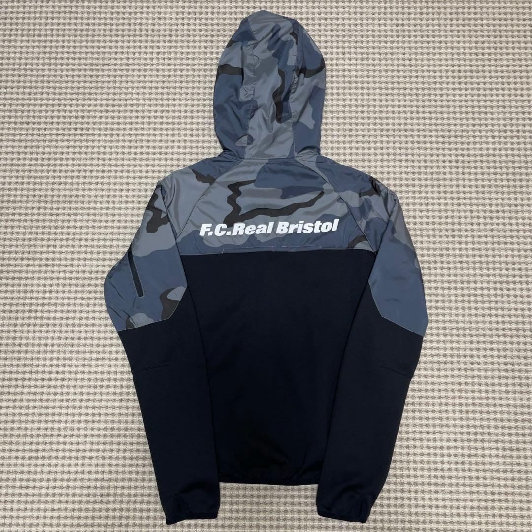 【美品】 F.C.R.B. VENTILATION HOODIE 迷彩 BK