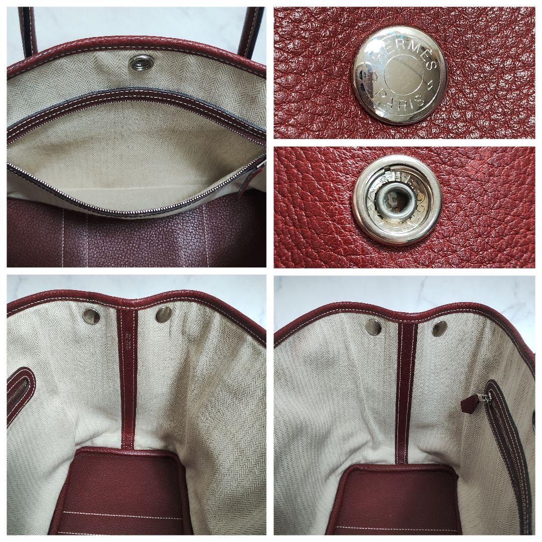 エルメス　ガーデンパーティ　TPM　ネゴンダ　ルージュアッシュ レッド系　□K