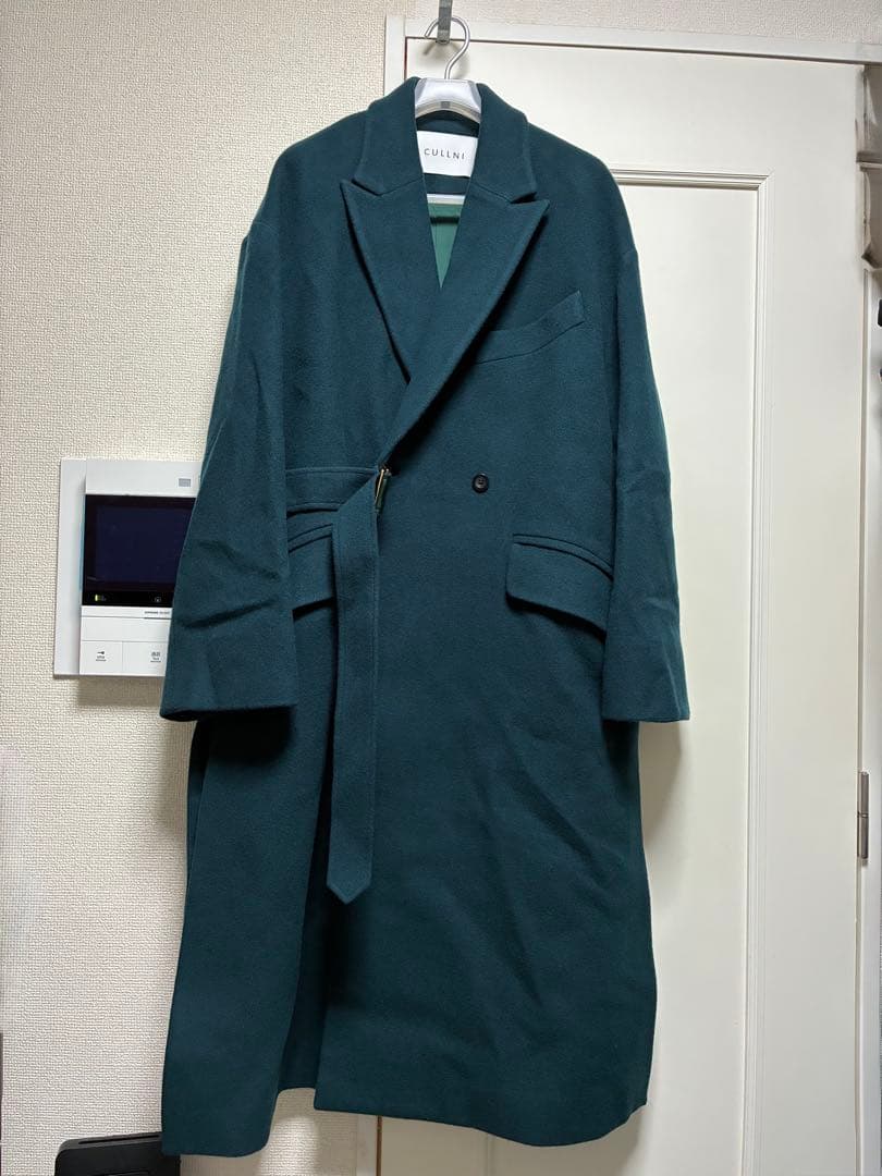 CULLNI クルニ ウール メルトン タイロッケン コート チェスターコート