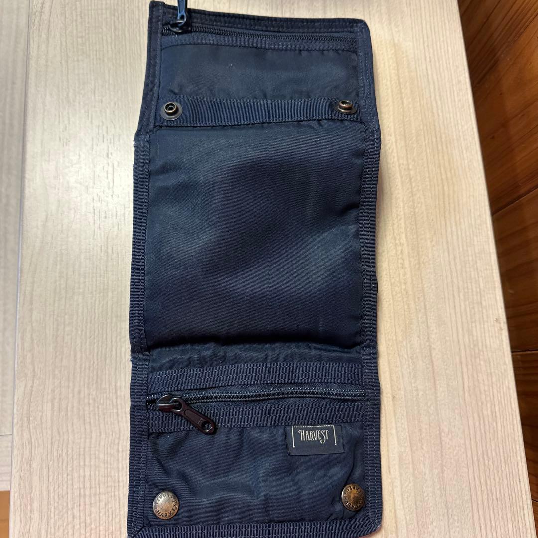 【HARVEST LABEL】三つ折り財布　ネイビー