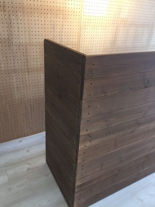 ⚠️即購入不可お値下げ不可⚠️ウッドカウンター　店舗受付用