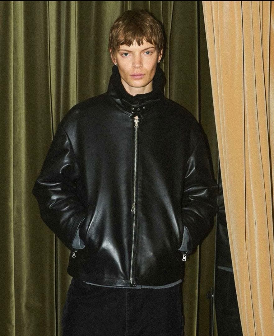 オープニングアクト　ムートンレザー　ブラック M