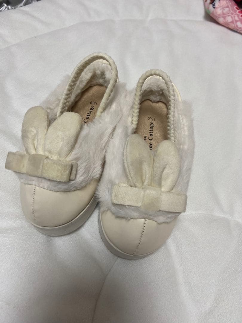 キャサリンコテージ 七五三 被布3点、髪飾り　うさぎサンダル