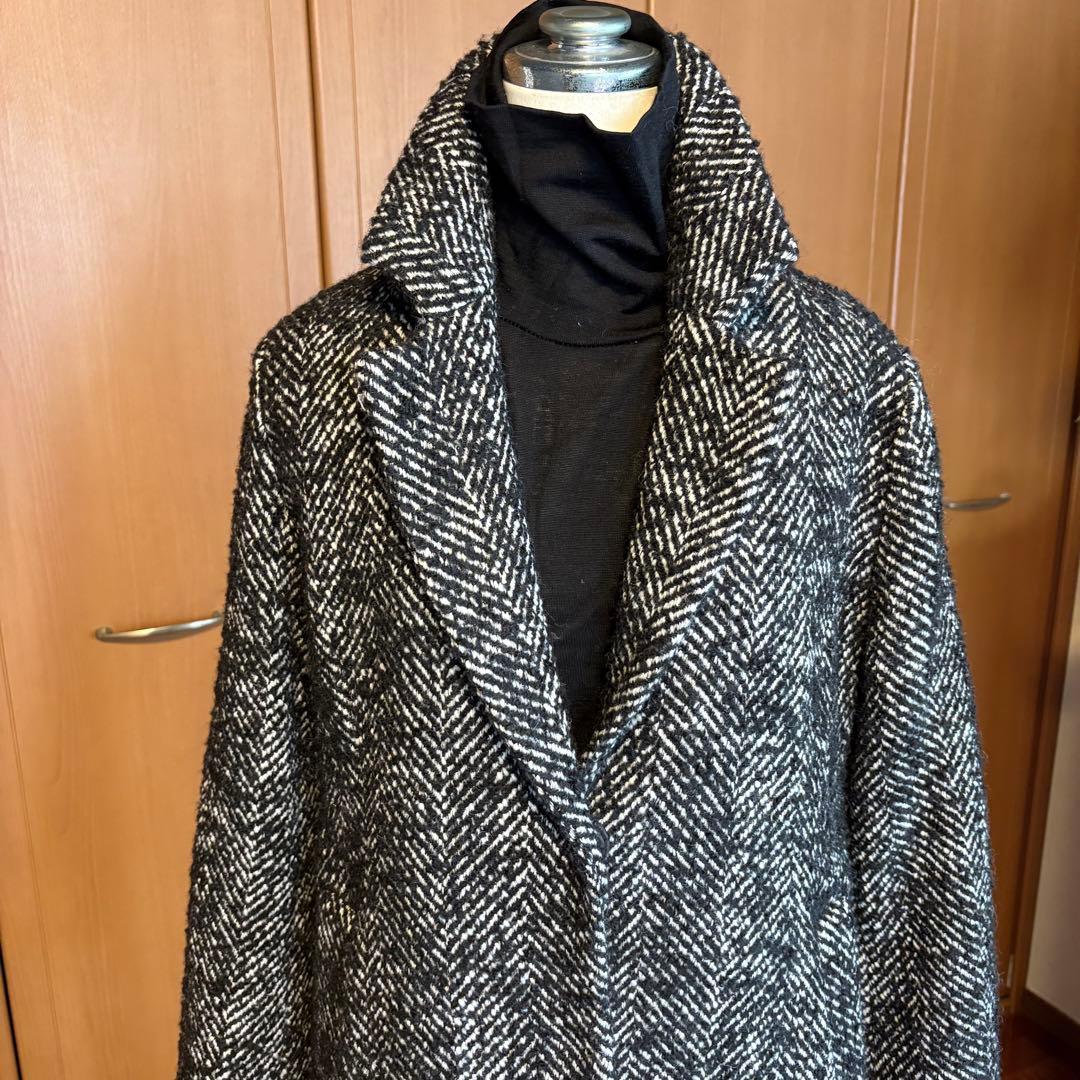 新品未使用☆Her lip ヘリンボーンウールチェスターコート
