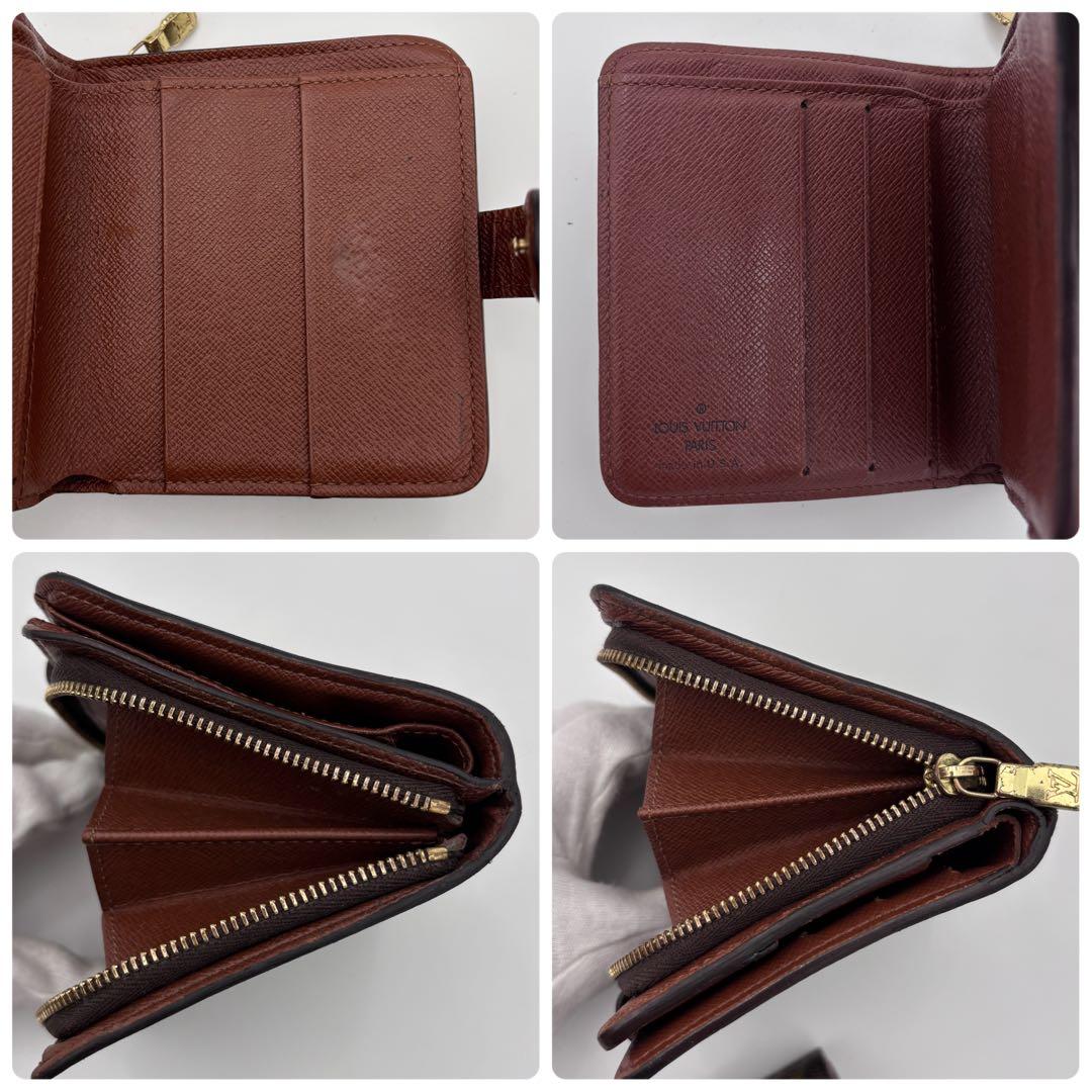 ルイヴィトン モノグラム コンパクトジップ 二つ折り　ミニ　財布　正規品