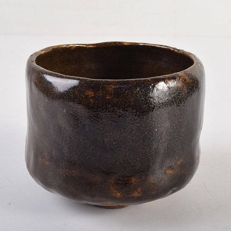 茶道具　瀬戸焼　瀬戸黒茶碗　時代箱　M　R8848