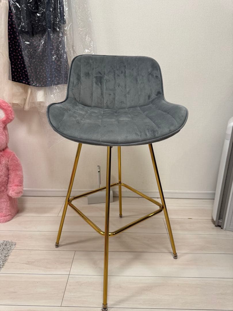 カウンターチェア　ゴールド脚　artleon