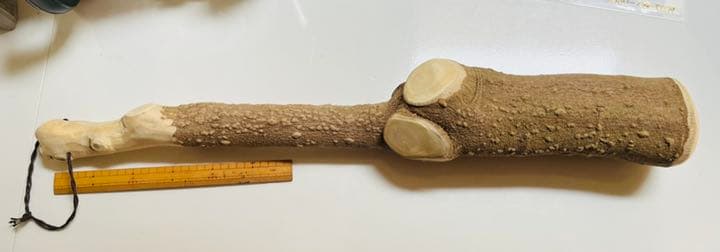 引っ越しに伴いお値下げ！国産山椒の木　すりこぎ　　直径約11.5cm 棍棒サイズ