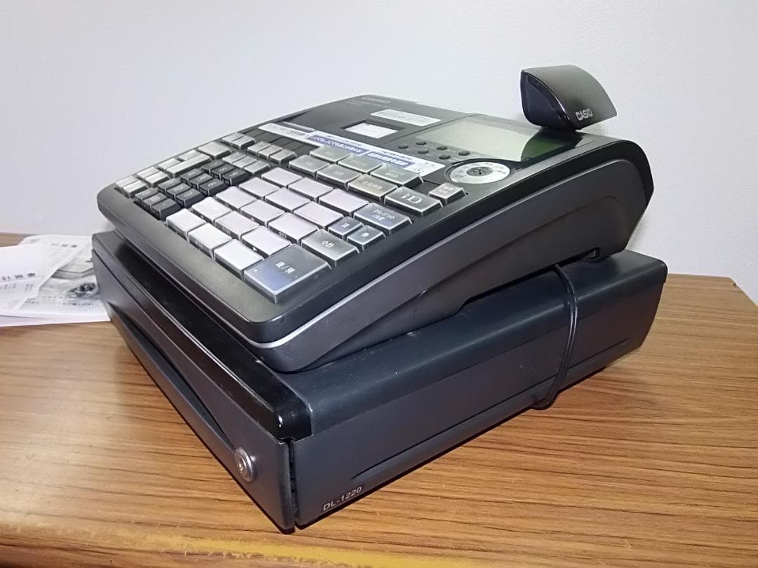 人気の黒1/25設定無料TE-2500物販向15部門カシオインボイスレジスター