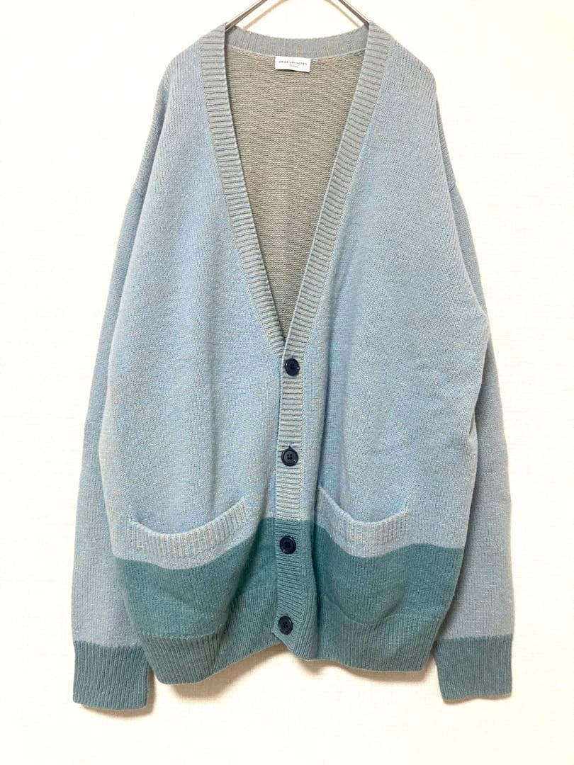 ドリスヴァンノッテン　ウール　バイカラー　ニット　カーディガン　セーター　メンズ