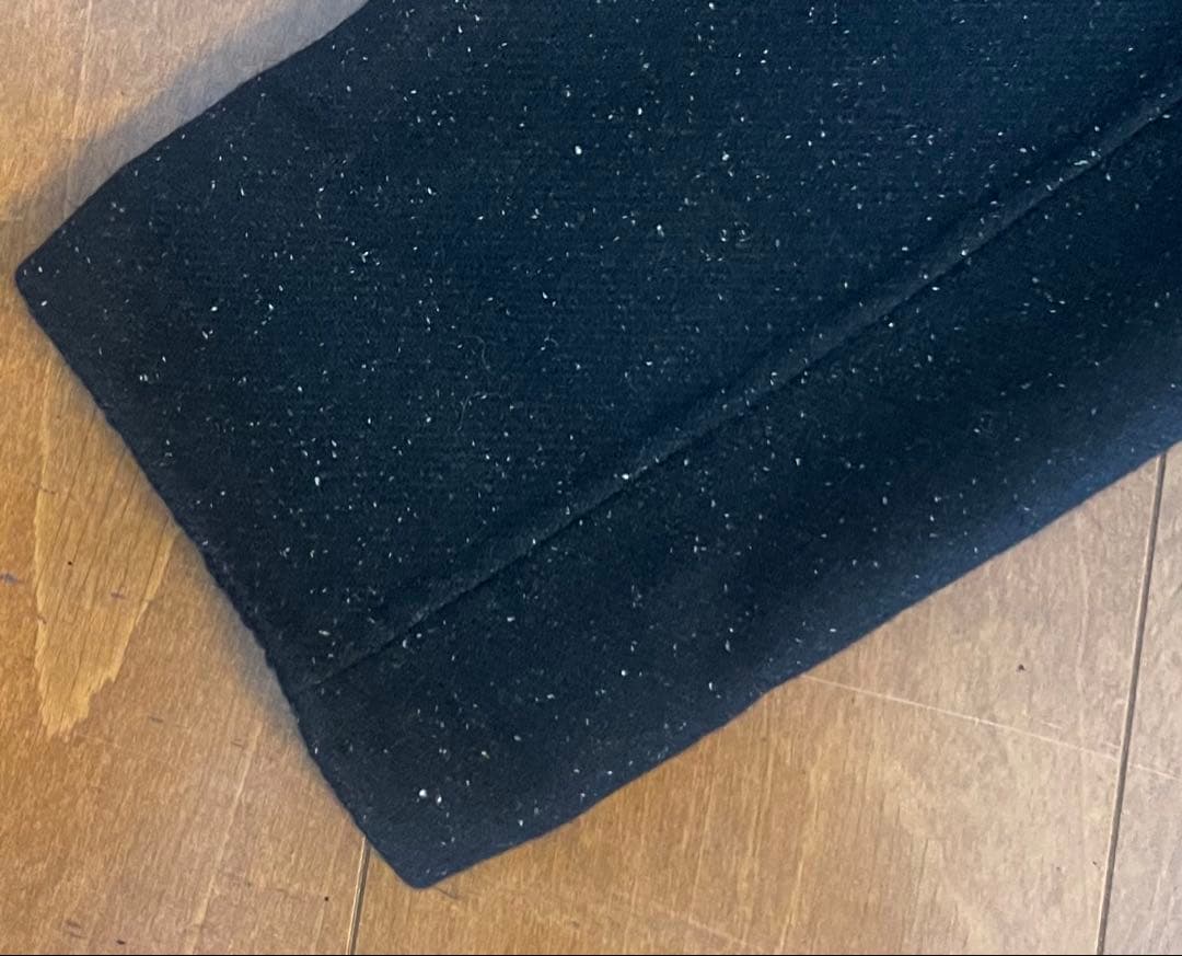 黒のロングコート シングルボタン