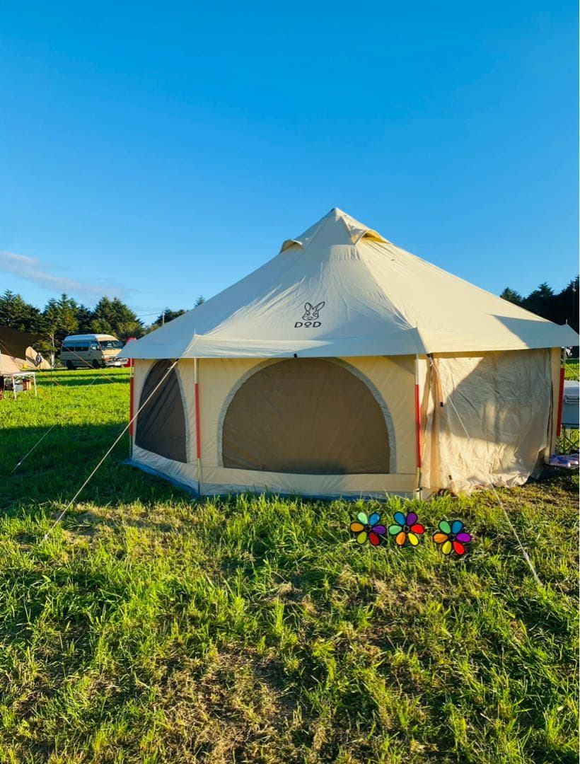 【ネネ】DOD　タケノコテント グランドシート ポール テーブルセット