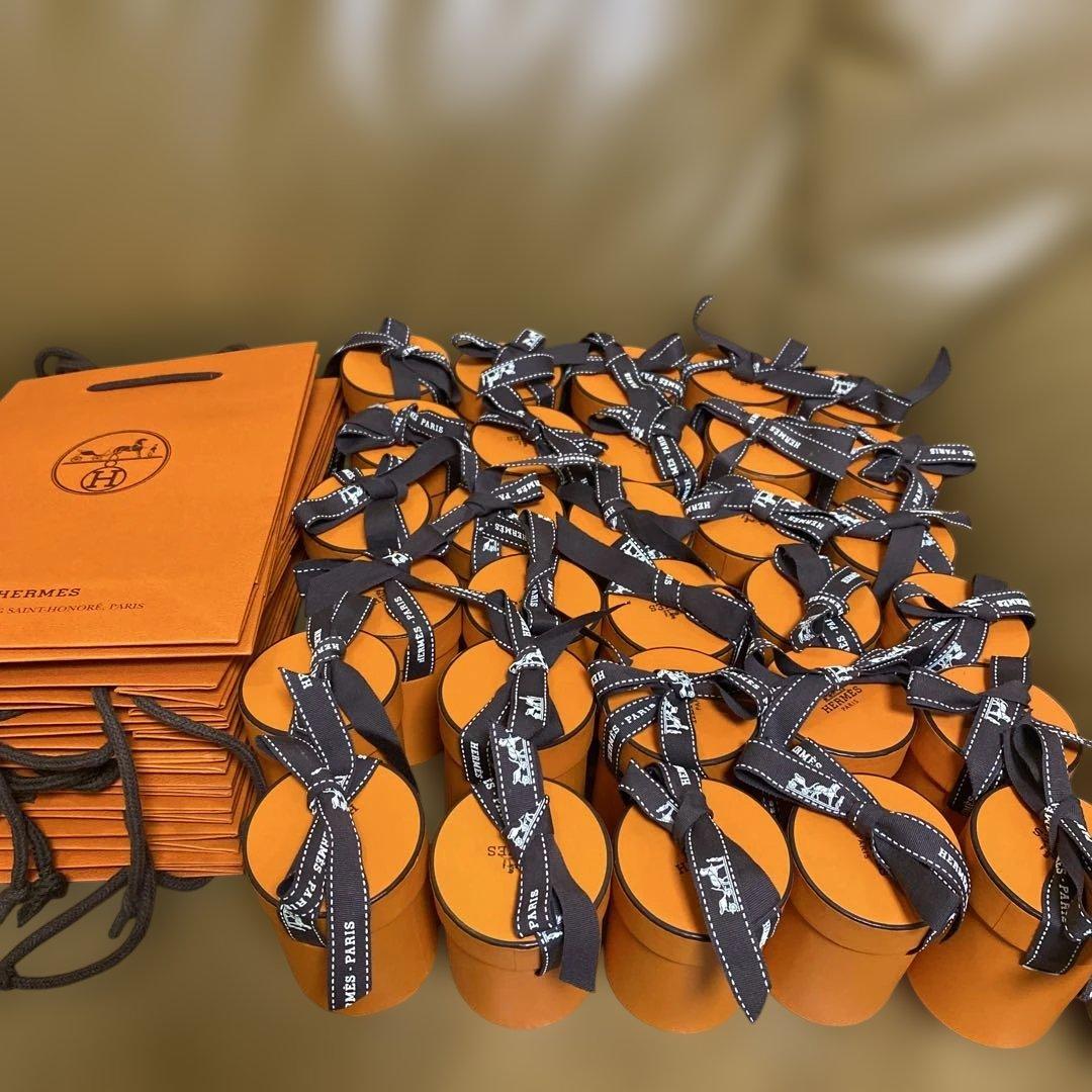 HERMES エルメス ツイリー 空箱 25個セットショッパー14枚