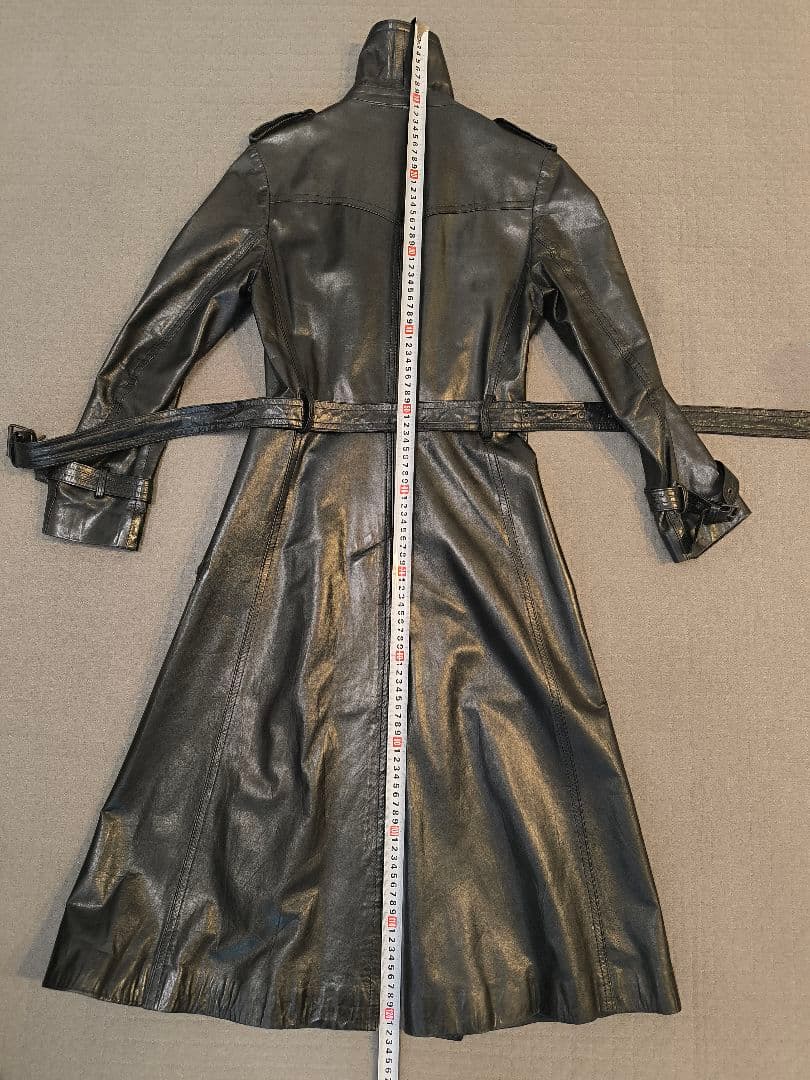 【希少】英国製 アクアスキュータム レザートレンチコート ヴィンテージ