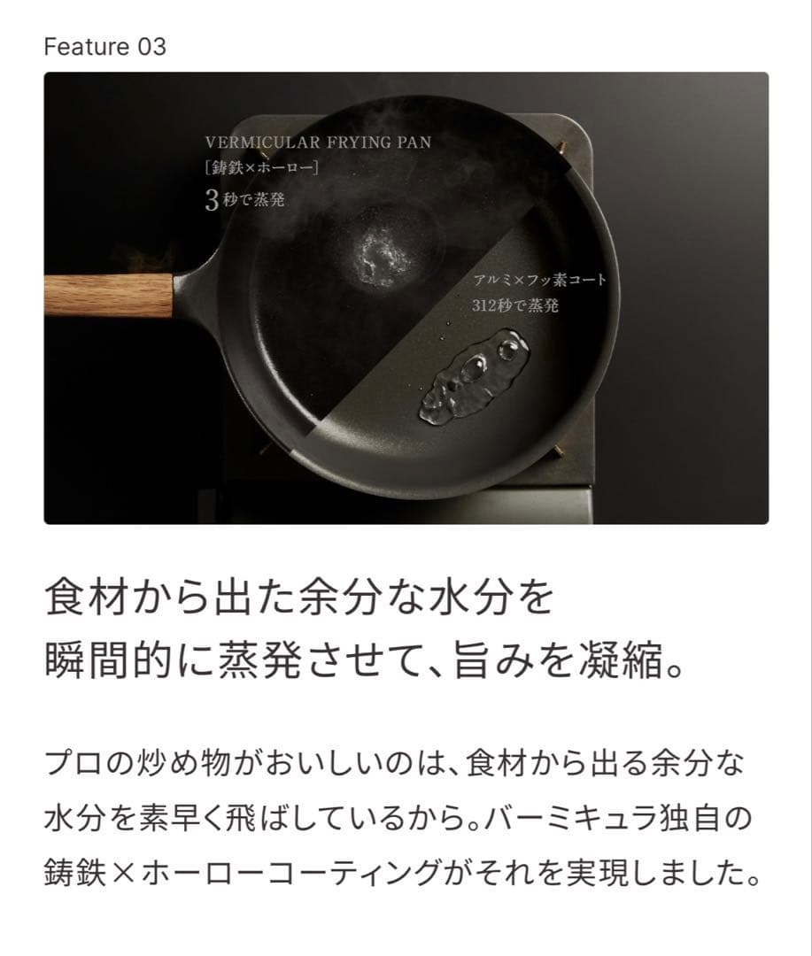 VERMICULARバーミキュラフライパン＆リッド24cm深型26cmセット