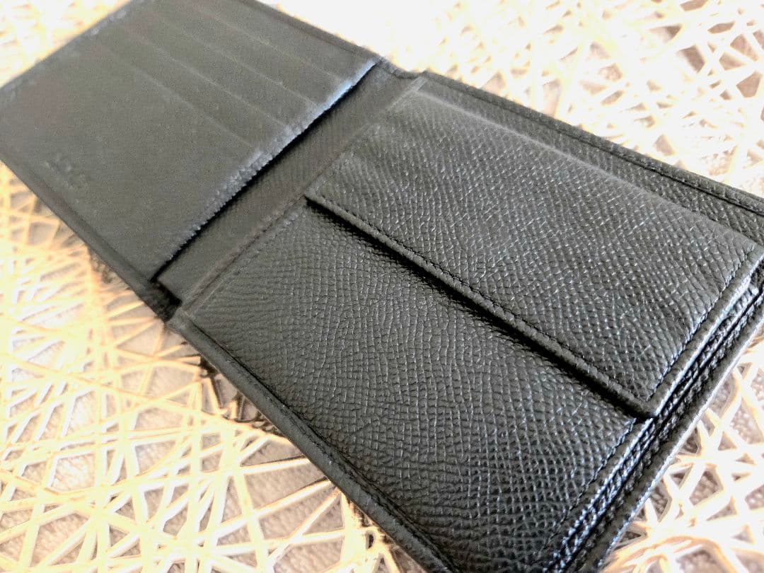 BVLGARI ブラック 二つ折り財布 箱付き
