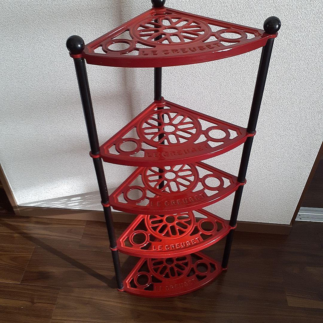 LE CREUSET 三角形シェルフ 赤 ルクルーゼ