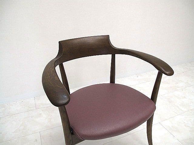 展示品　HIDA　飛騨産業 キツツキ クレセント　アームチェア　佐々木敏光
