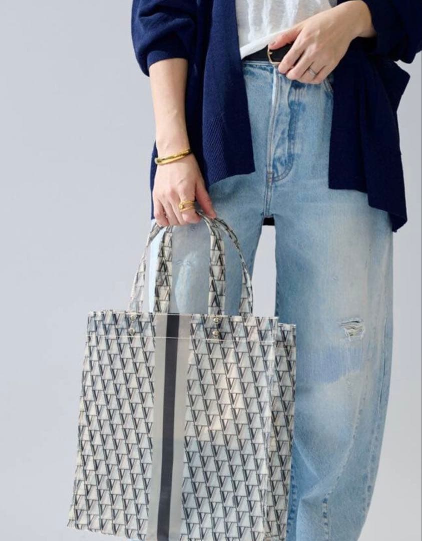 VERMEIL モノグラムPVCトートバッグ