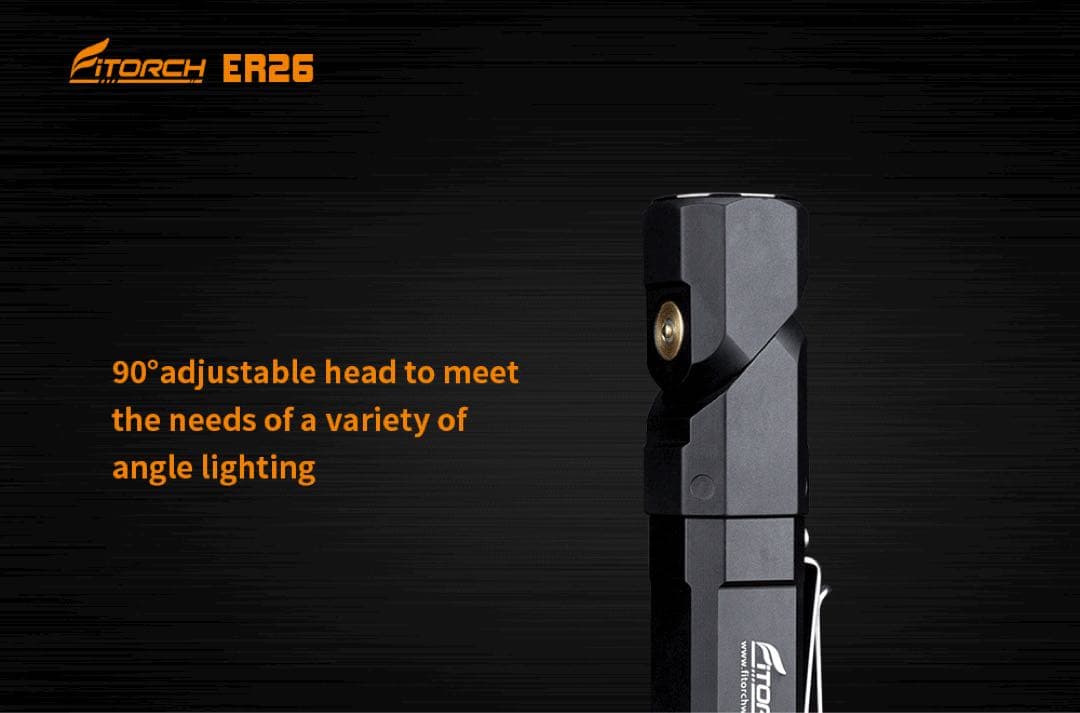 Fitorch ER26 高輝度1380LM 調整可LEDライト 防水