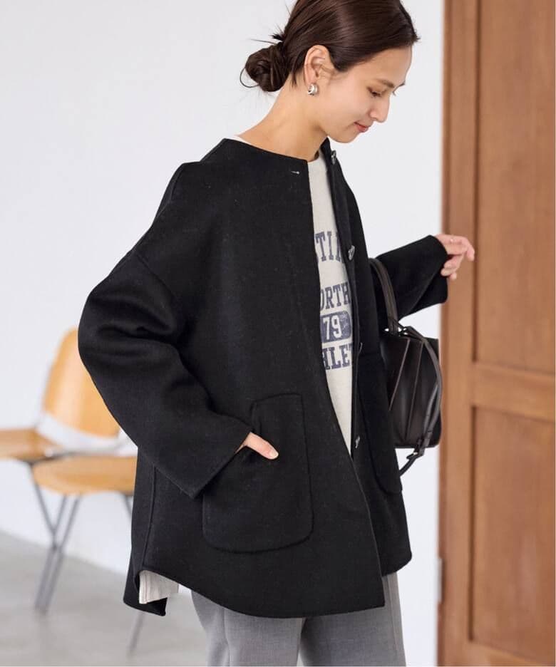 【新品・タグ付き】FRAMEWORKのハミルトンリバークルーネックコート