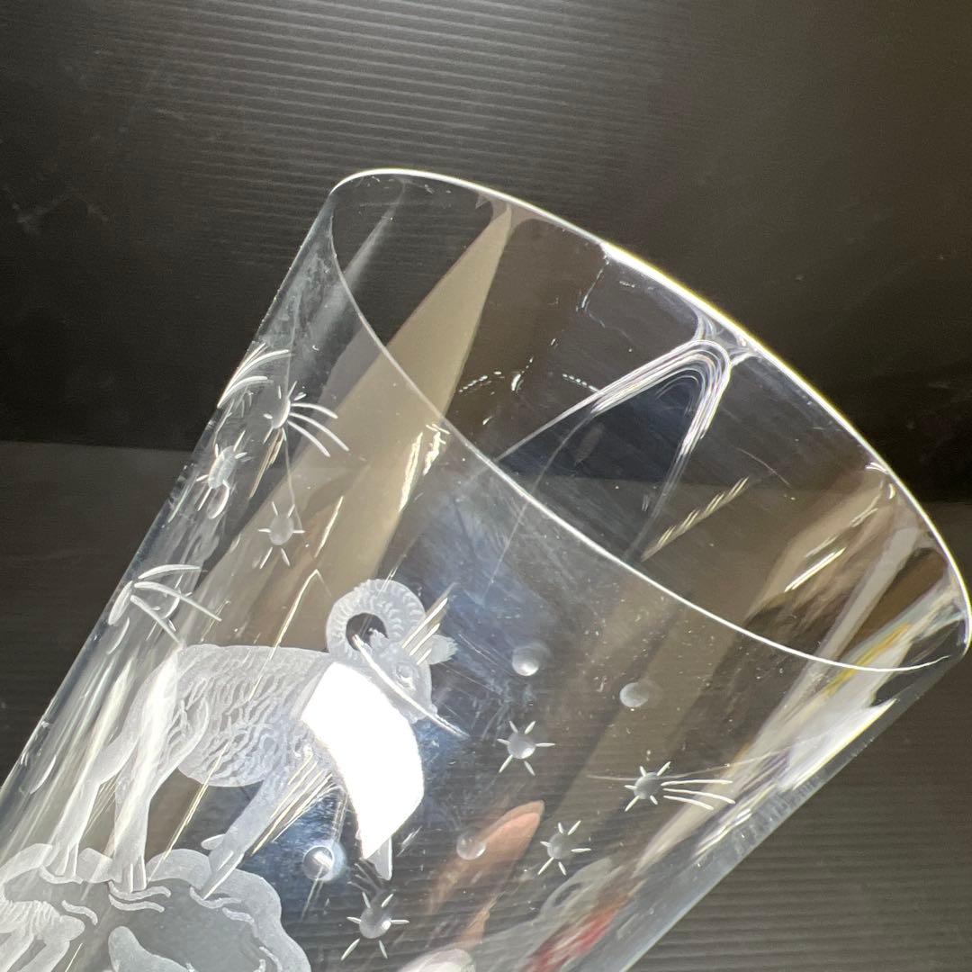 マイセン　クリスタルシャンパングラス　高さ22.5㎝　東Y7-1128☆1F