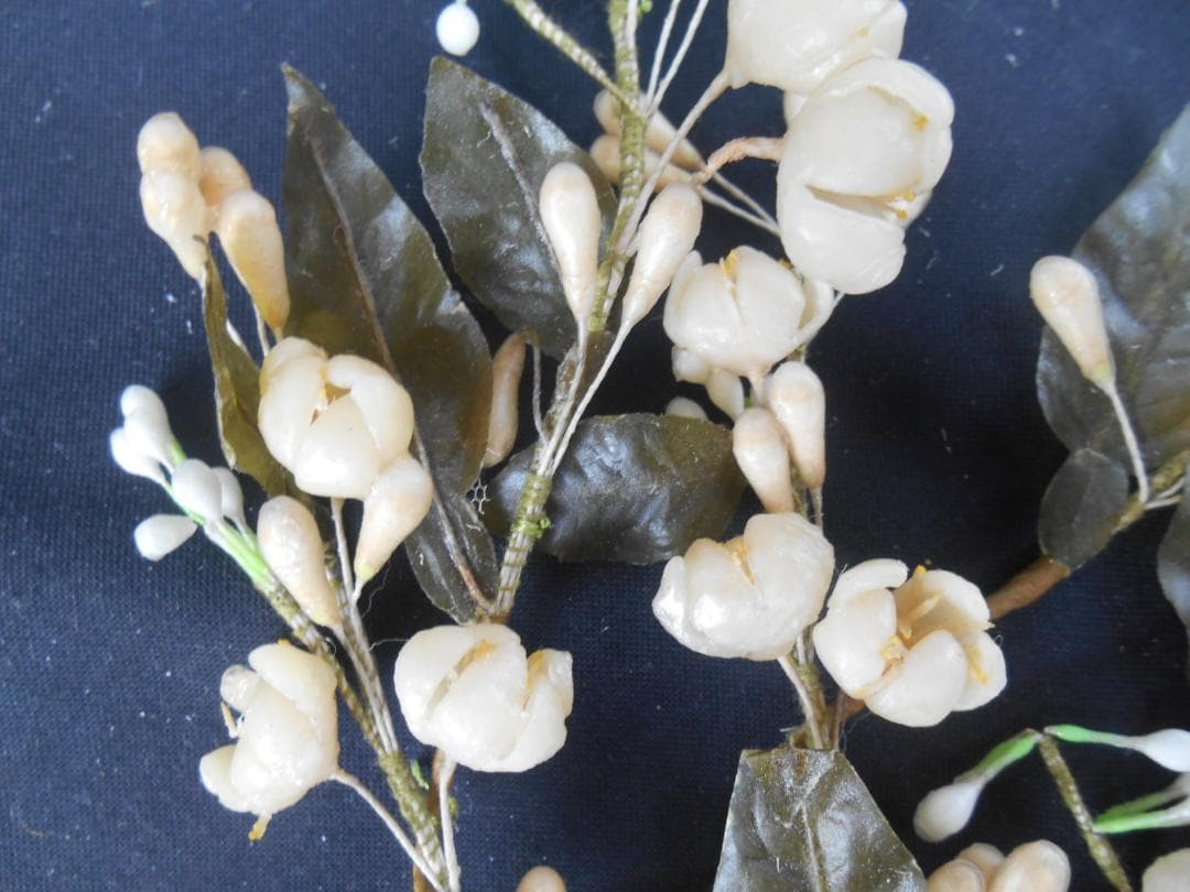 アンティーク　ワックスフラワー