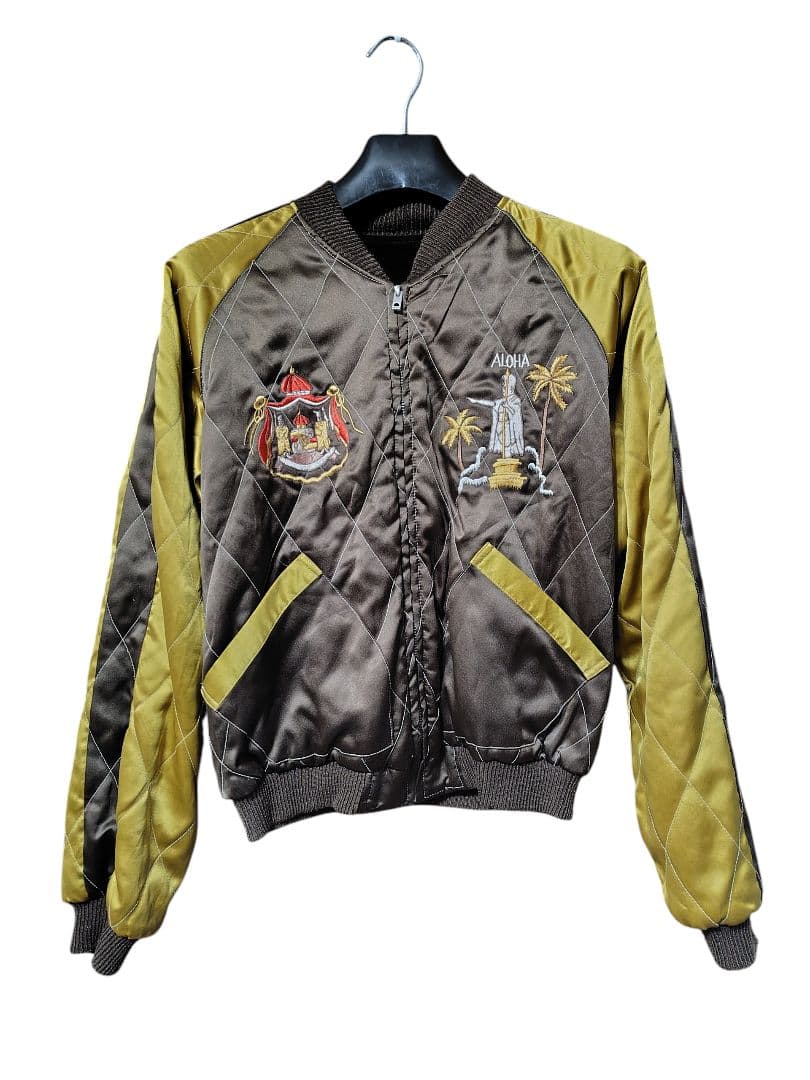 ジ*坂様 90s 初期 テーラー東洋 スカジャン 別珍 ハワイ ホノルル アロハ