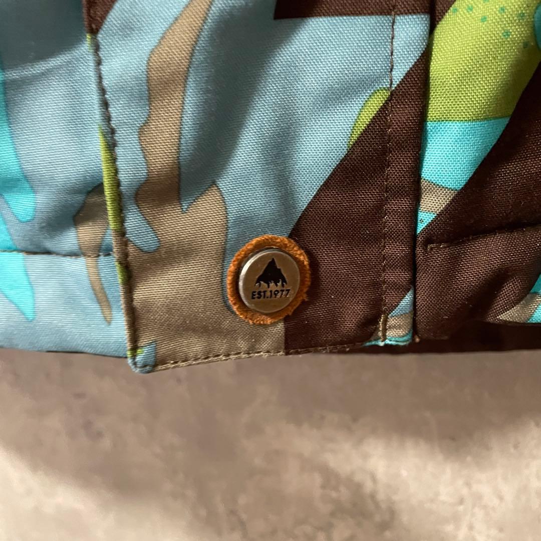 Burtonバートンスキーウェアスノーボードジャケットパーカーフード付青水色茶色