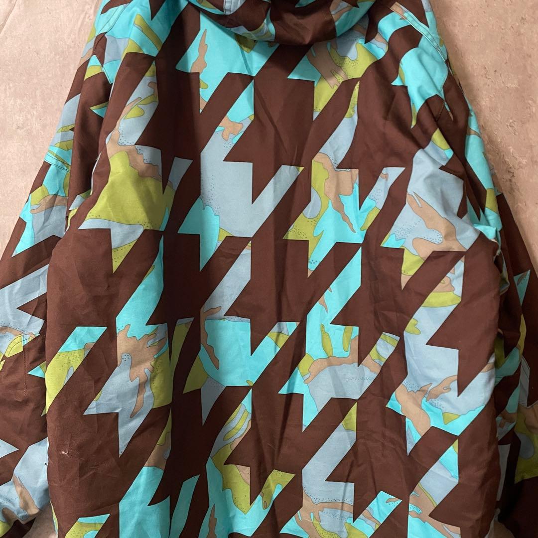 Burtonバートンスキーウェアスノーボードジャケットパーカーフード付青水色茶色