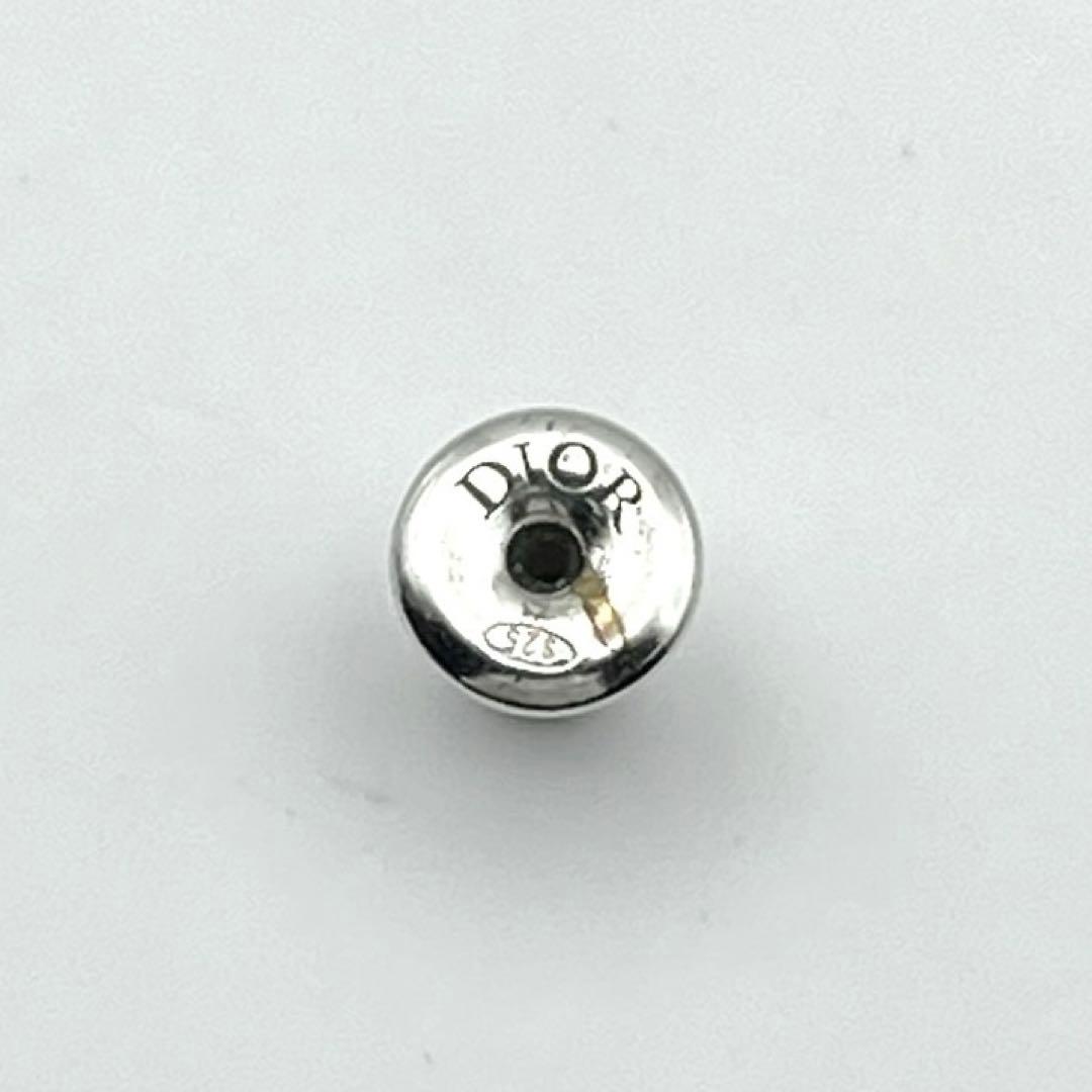 ディオール　片耳ピアス　CDアイコン　クリスタル　Ag925　シルバー　メンズ