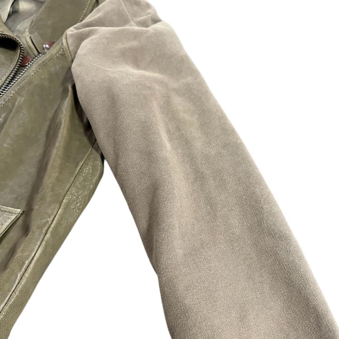 DIESEL ディーゼル　オリーブグリーン ジャケット　ライダース