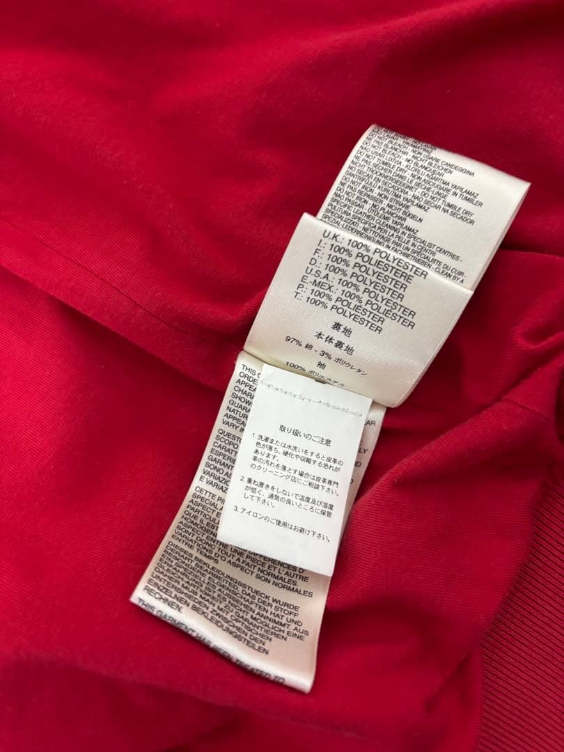 DIESEL ディーゼル レザーパーカージャケット 羊革 レッド