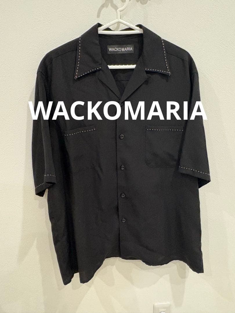 【未使用】WACKO MARIA 50's オープンカラーシャツ ブラックM