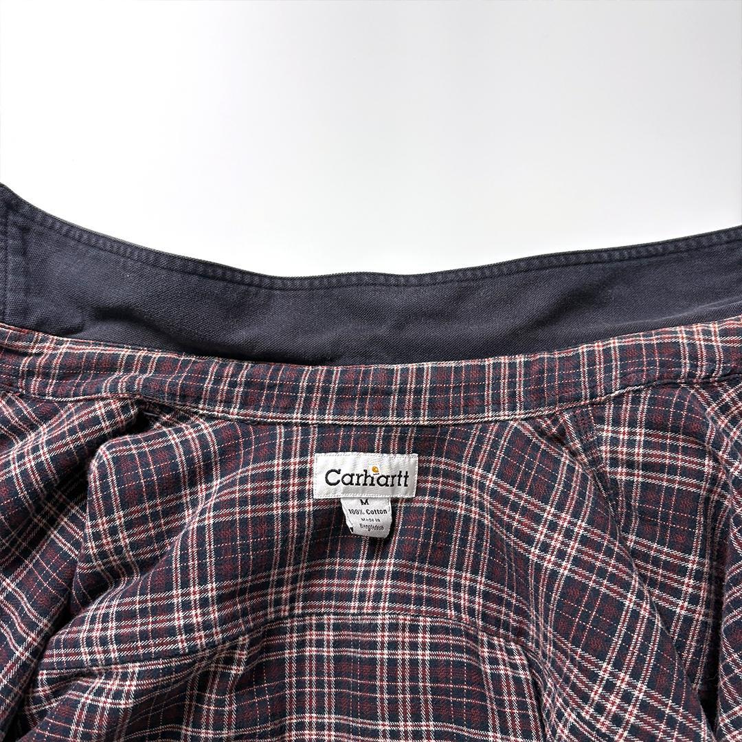carhartt ダックシャツ ネルライナー M ダークネイビー ネルシャツ