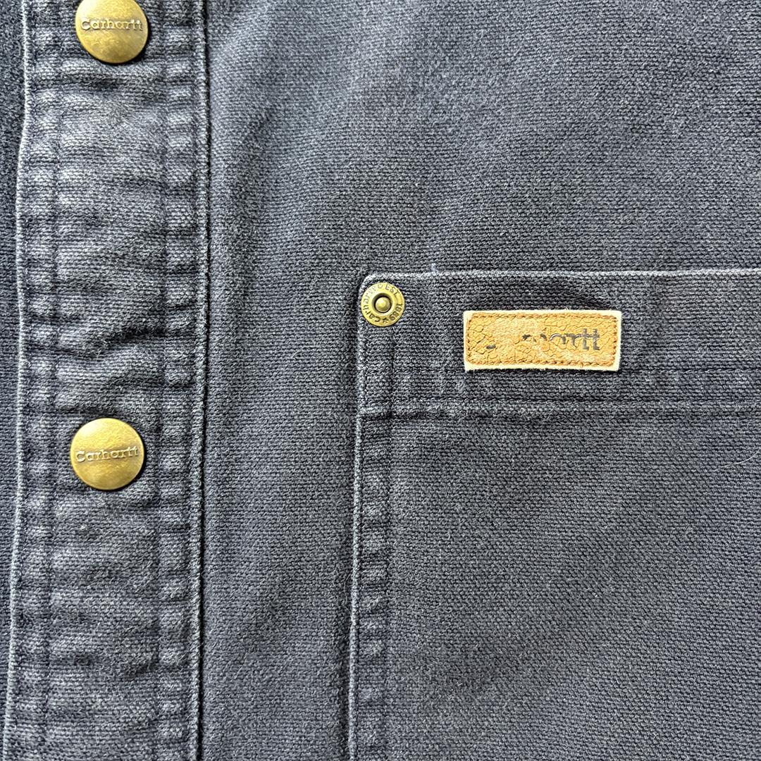 carhartt ダックシャツ ネルライナー M ダークネイビー ネルシャツ