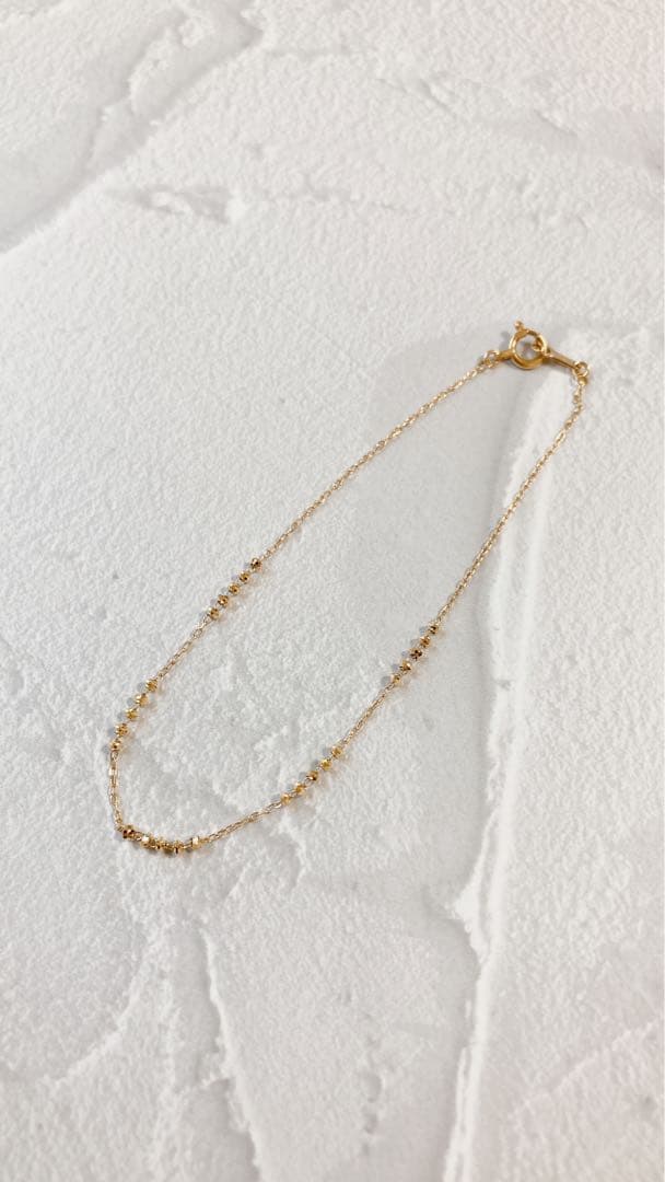 【ete】 k18YG グレイン ブレスレット