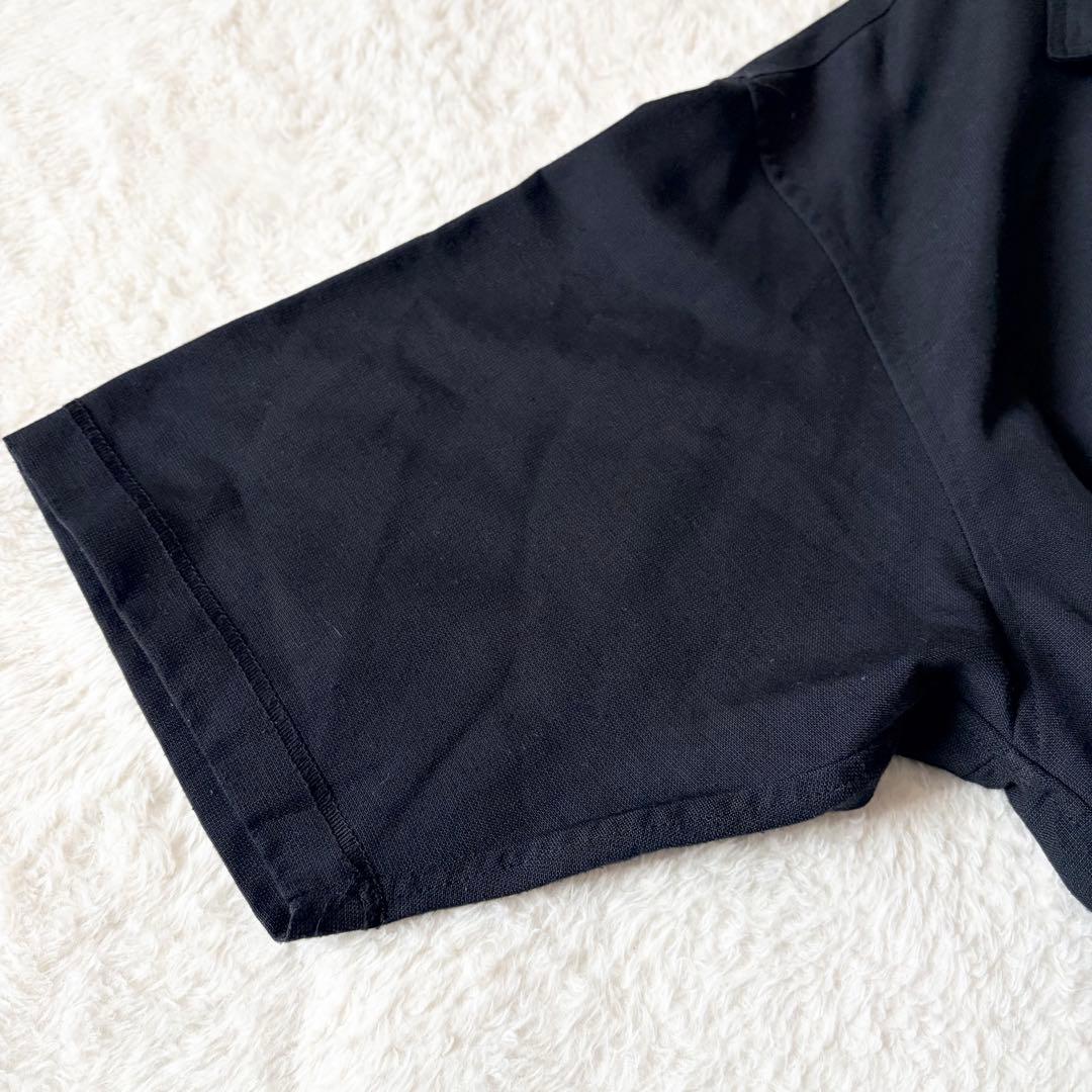 6201 美品✨ メゾンスペシャル レイルローダーシャツ 半袖 02 ブラック