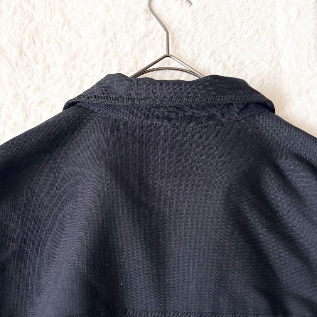 6201 美品✨ メゾンスペシャル レイルローダーシャツ 半袖 02 ブラック