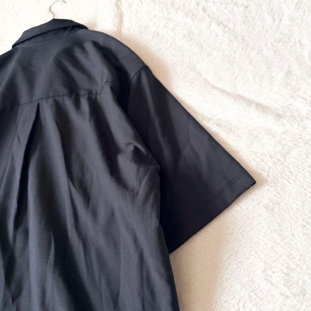 6201 美品✨ メゾンスペシャル レイルローダーシャツ 半袖 02 ブラック
