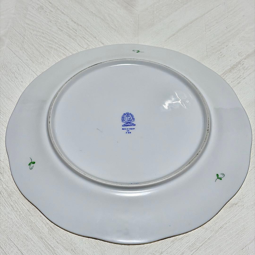 HEREND ヘレンド アポニー・グリーン プレート 25cm 6枚セット