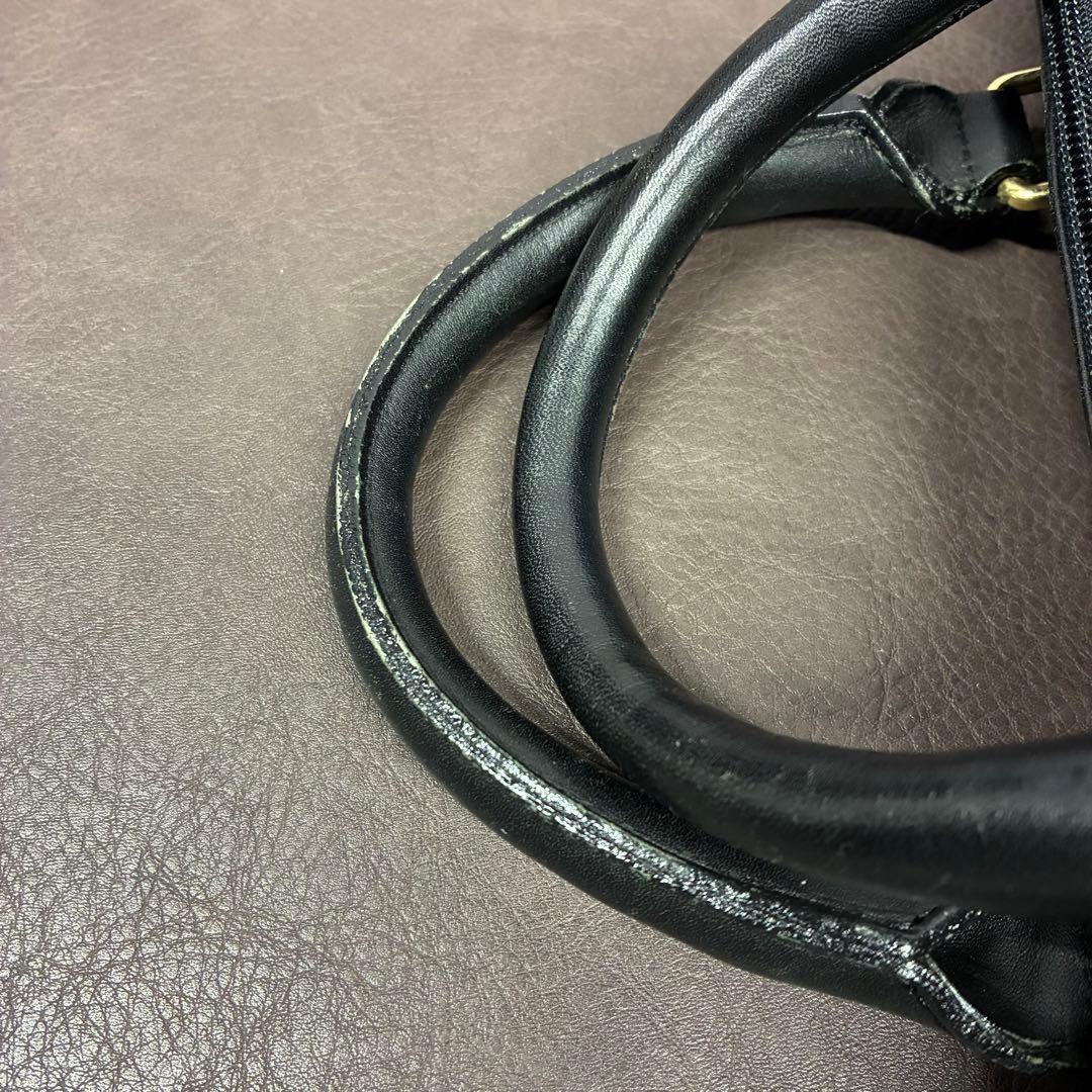 【鑑定済み】Burberry ミニボストンバッグ ブラック